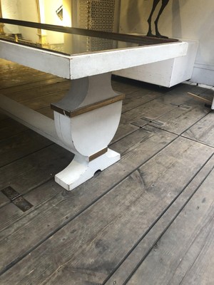 Maison Dolt long superb french 40s neo classical coffee table