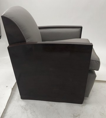 Maison Dominique pure refined rosewood art deco chairs