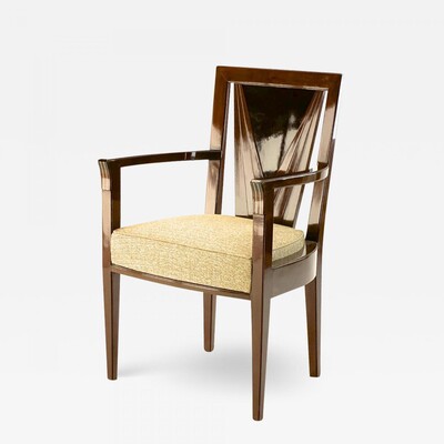 Maison Dominique Stamped rarest Art Deco arm chair