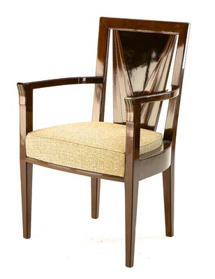 Maison Dominique Stamped rarest Art Deco arm chair