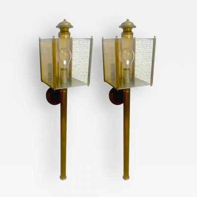 Maison Jansen 1950s Lantern Sconces