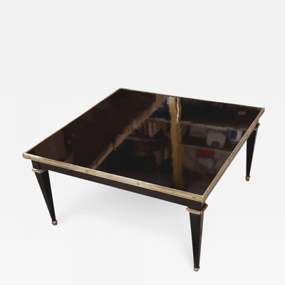 Maison Jansen  black lacquered neo classic coffee table