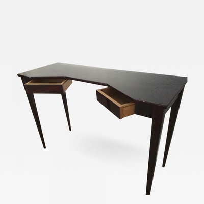 Maison Jansen  Black Lacquered two Doors Lady Desk