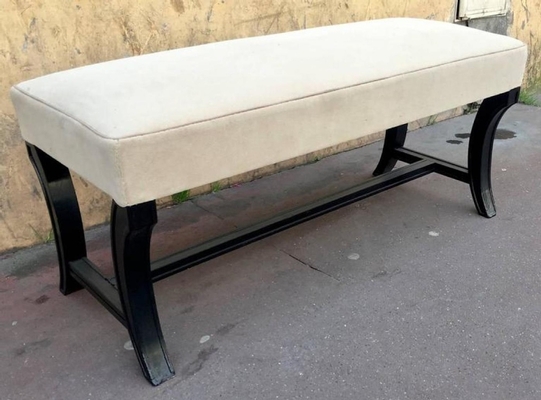 Maison Jansen Black Neoclassic Long Bench