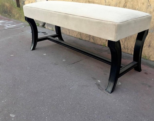 Maison Jansen Black Neoclassic Long Bench