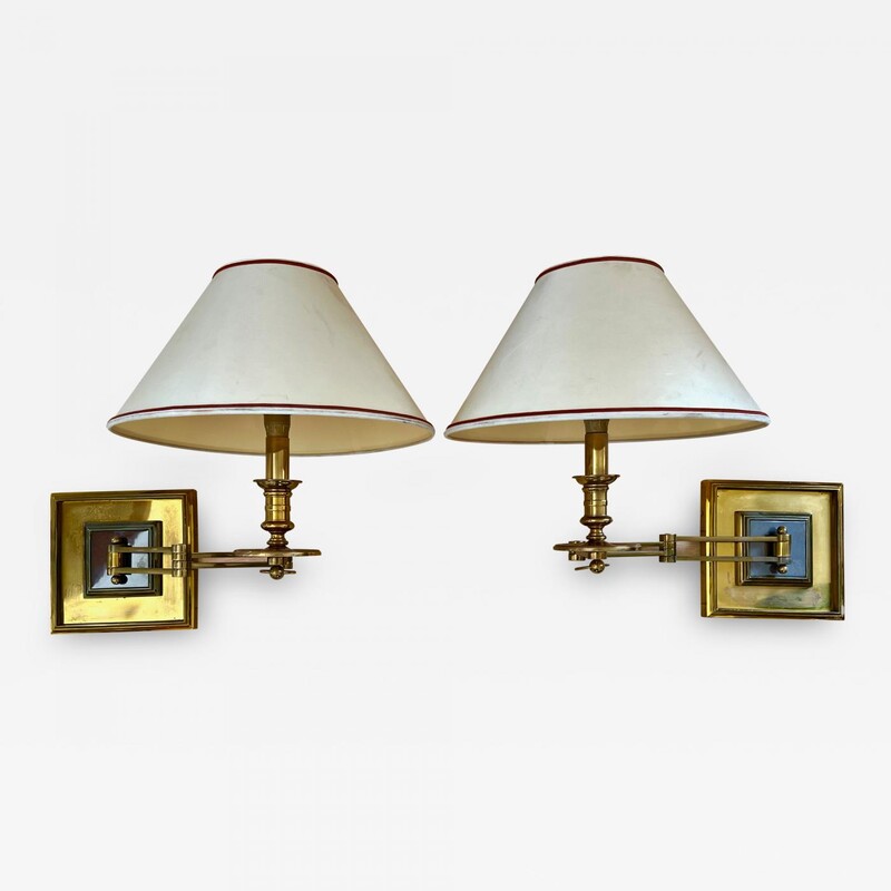 Maison Jansen chicest bronze extendable sconces