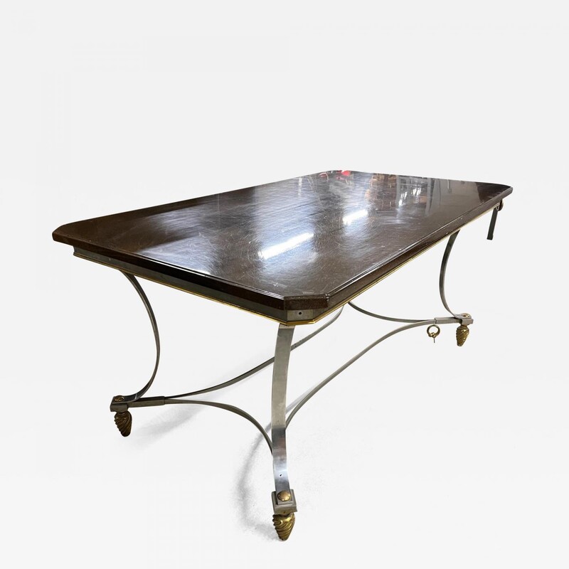 Maison Jansen Neo classic dinning table with metal &lacquered