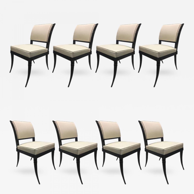 Maison Jansen Neoclassic Eight Dinning Chairs