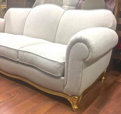 Maison Jansen Neoclassic Set of one Couch and Two Armchairs