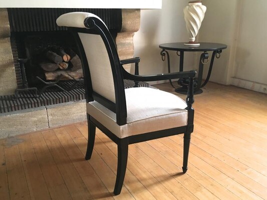 Maison Jansen Pair of Neo Classic Pair of Chic Blackened Wood