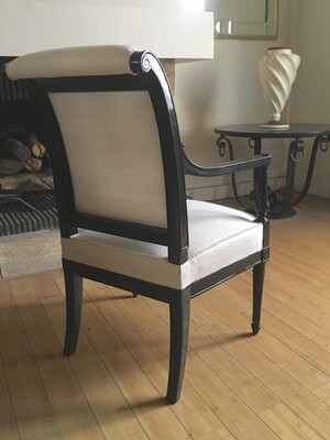 Maison Jansen Pair of Neo Classic Pair of Chic Blackened Wood