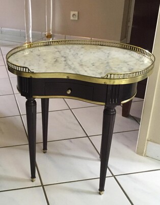 Maison Jansen pair of refined gold bronze side tables