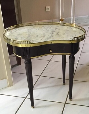 Maison Jansen pair of refined gold bronze side tables