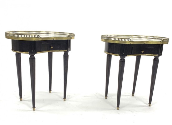 Maison Jansen so chic pair of kidney shape side table