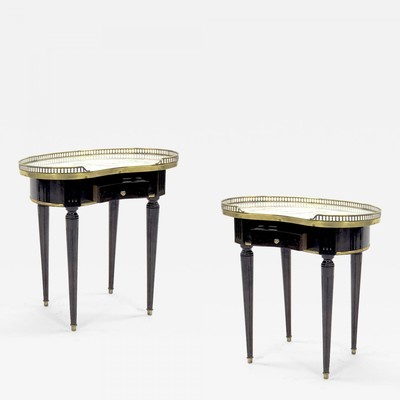 Maison Jansen so chic pair of kidney shape side table