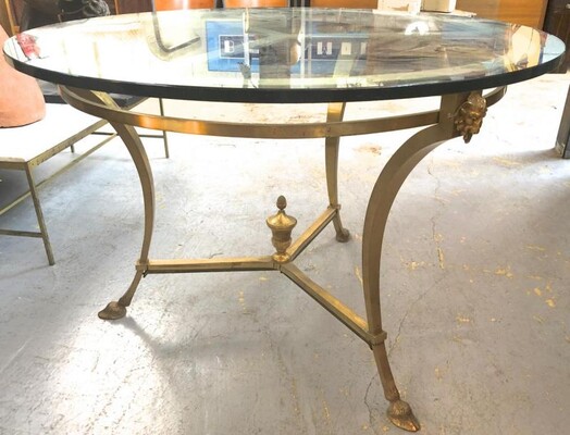 Maison Jansen spectacular gold bronze central or dinning table