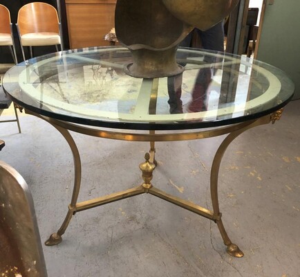 Maison Jansen spectacular gold bronze central or dinning table