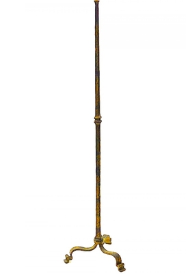 Maison Ramsay gold leaf wrought iron floor lamp