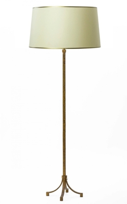 Maison Ramsay superb gold leaf wrought iron floor lamp
