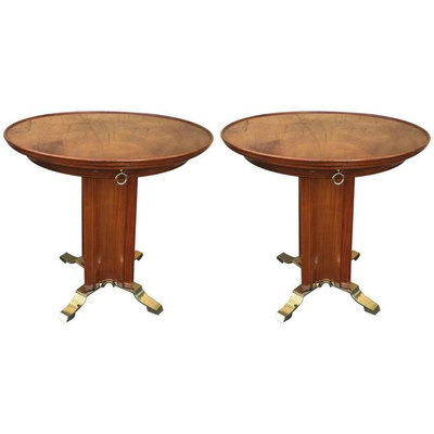 Maison Rinck Side Tables with Coffee Table