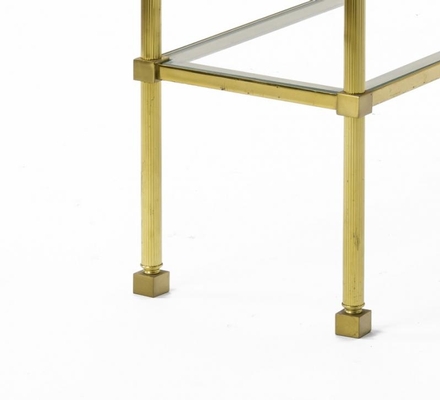 Marc Du plantier pair of neo classic 2 tier side table