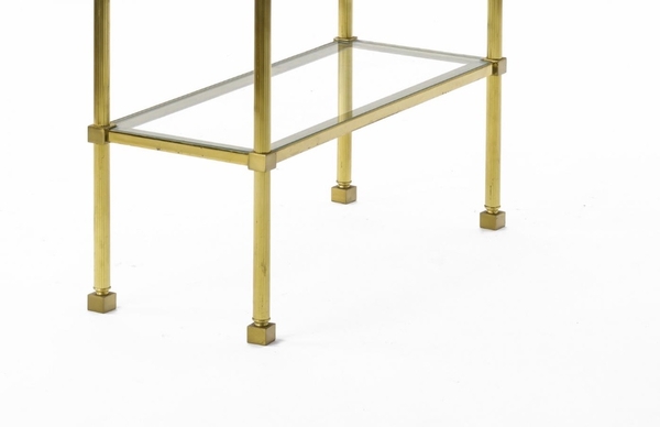 Marc Du plantier pair of neo classic 2 tier side table