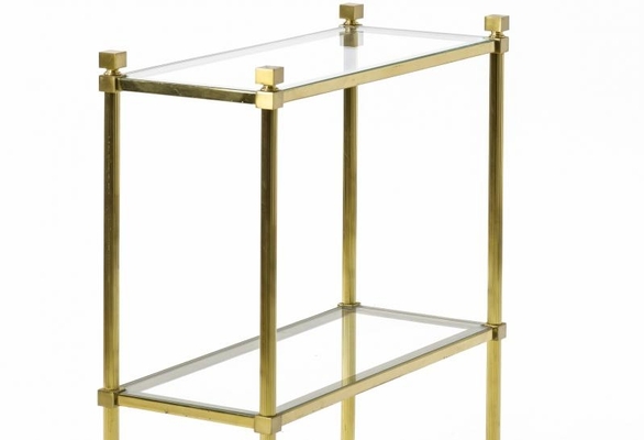 Marc Du plantier pair of neo classic 2 tier side table