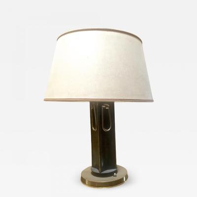 Marcel Asselbur 1950s Four Rings Table Lamp