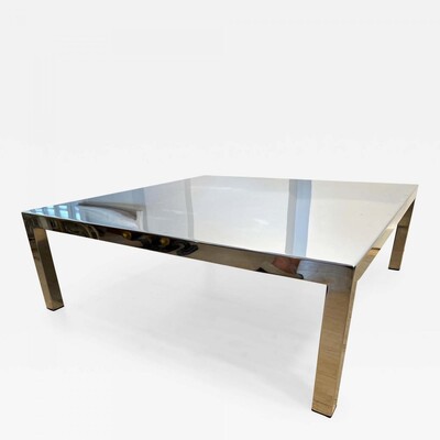 Maria Pergay longest steel polished coffee table