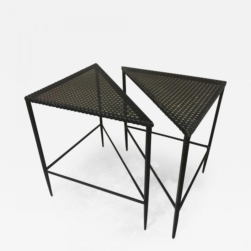 mathieu matégot pair triangle coffee table coffee table tables