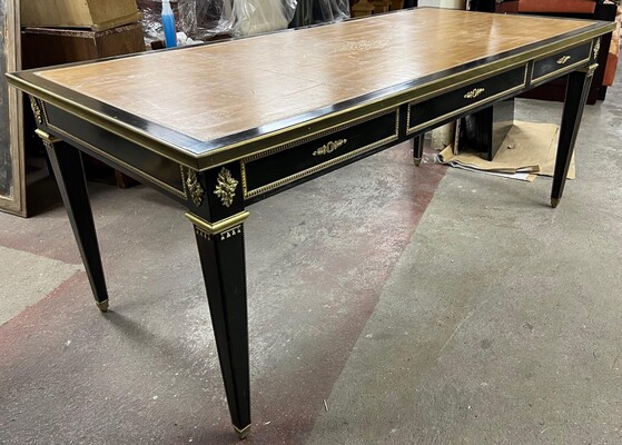 Maurice Hirsch Neo classical 40s chicest desk with gold bronze accent