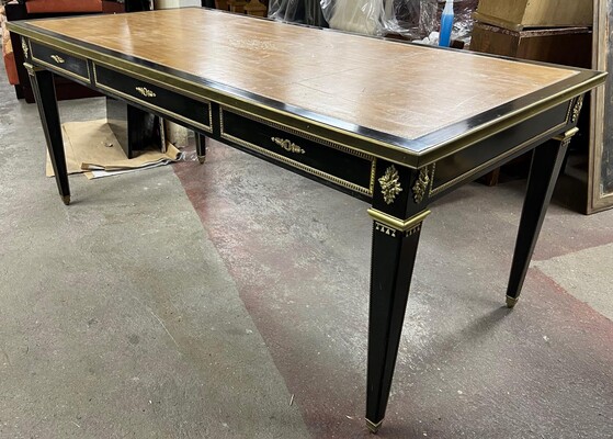 Maurice Hirsch Neo classical 40s chicest desk with gold bronze accent