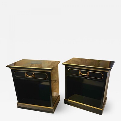 Maurice Hirsch superb pair of black side table or coffee table