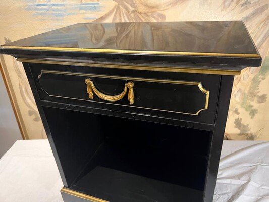 Maurice Hirsch superb pair of black side table or coffee table