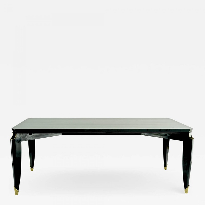 Maurice Jallot blackened wood dinning table 