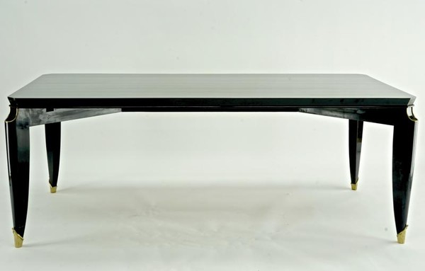 Maurice Jallot blackened wood dinning table 