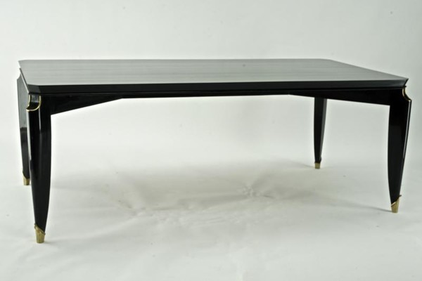 Maurice Jallot blackened wood dinning table 