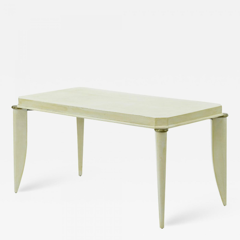 Maurice Jallot parchment vintage coffee table