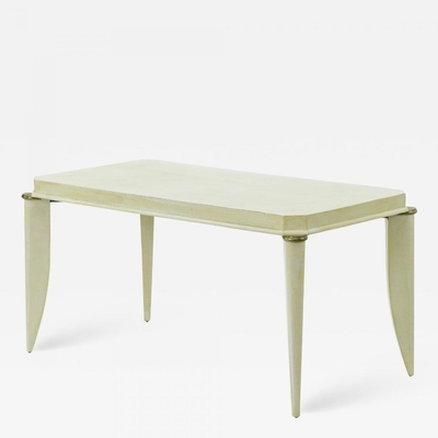 Maurice Jallot parchment vintage coffee table