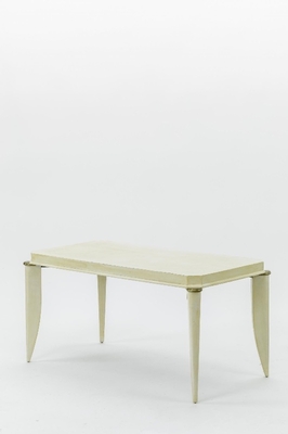 Maurice Jallot parchment vintage coffee table