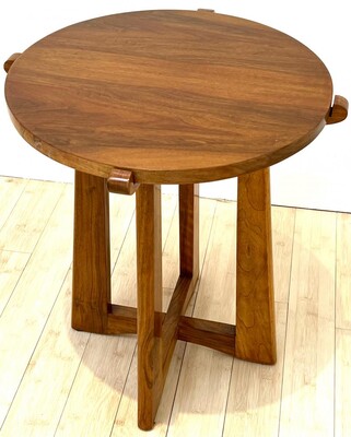 Maxime old charming walnut coffee table or side table