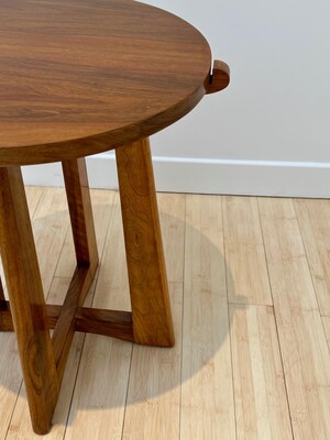Maxime old charming walnut coffee table or side table