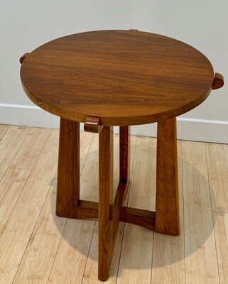 Maxime old charming walnut coffee table or side table