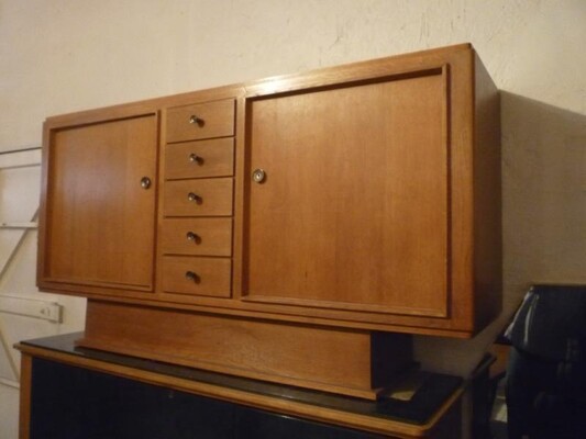 Maxime Old Stamped Oak 2 Doors and Drawers Cabinet