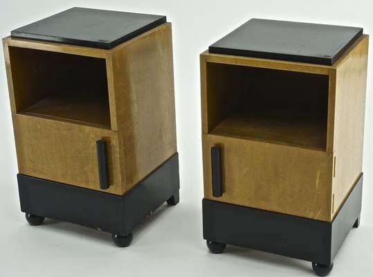 Michel Dufet art deco pair of bedsides