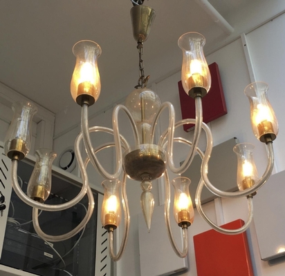 Murano eight Light Chandelier