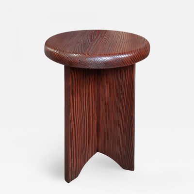 Oregon pine wavy stool