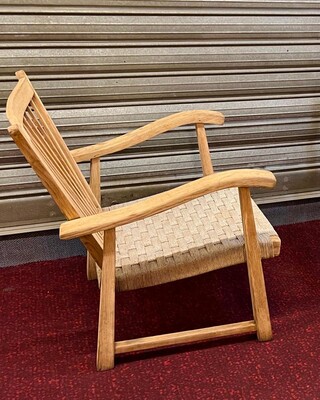 organic superb design pair of whitened oak lounge chairs