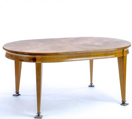 Oval superb Neo classic 40s dinning table with awesome metal leg