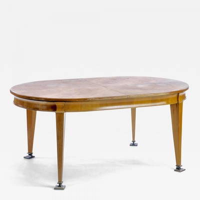 Oval superb Neo classic 40s dinning table with awesome metal leg